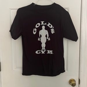 Golds Gym T shirt Black Mens Medium